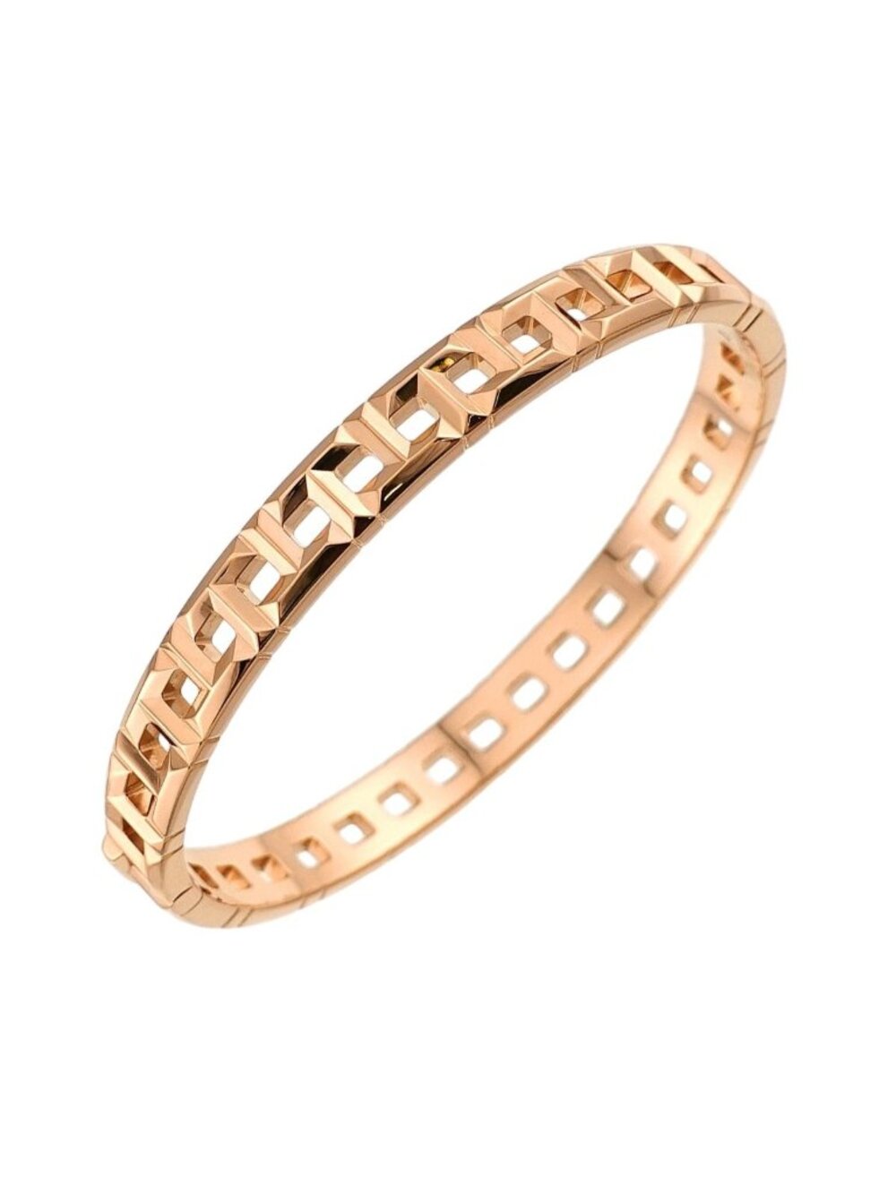 Tiffany & Co T True Narrow Bangle 16.5 18K Pink Gold Bracelet